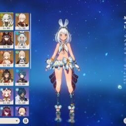 (ヨーロッパ,冒険ランク 57、女の子🌟)18脚キャラクター(3アルコン🌟)+8脚武器: 🍒ムアラニ 、アルハイゼン、 🍒 雷電将軍 , 🍒ナヒーダ +署名、 🌟楓原万葉 , 🌟胡桃🎃 0